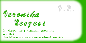 veronika meszesi business card